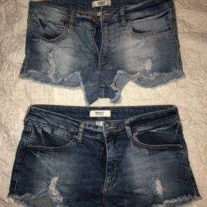 Forever 21 jean shorts one for $10 both for $15